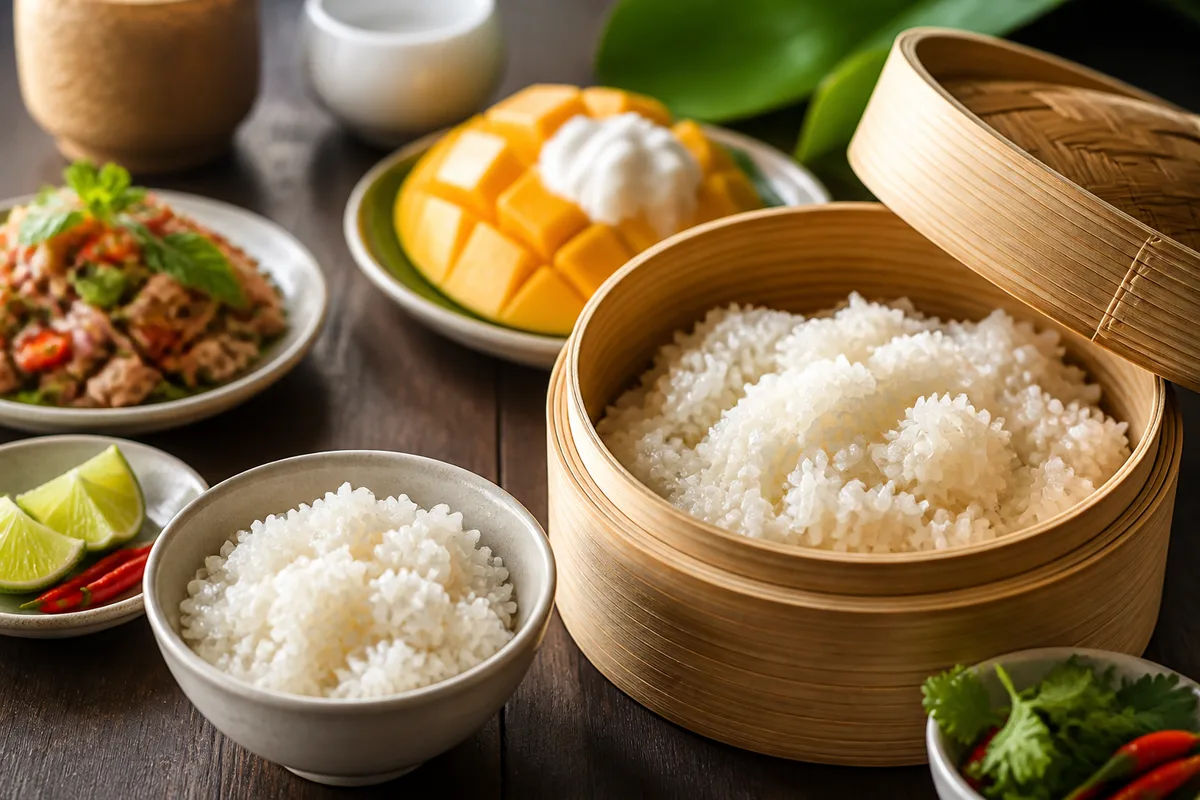 Riz gluant : cuisson vapeur et usages